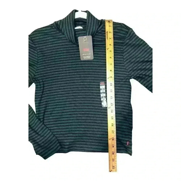 Levis Womens Striped Everyday Turtleneck, 1X - Picture 6 of 6